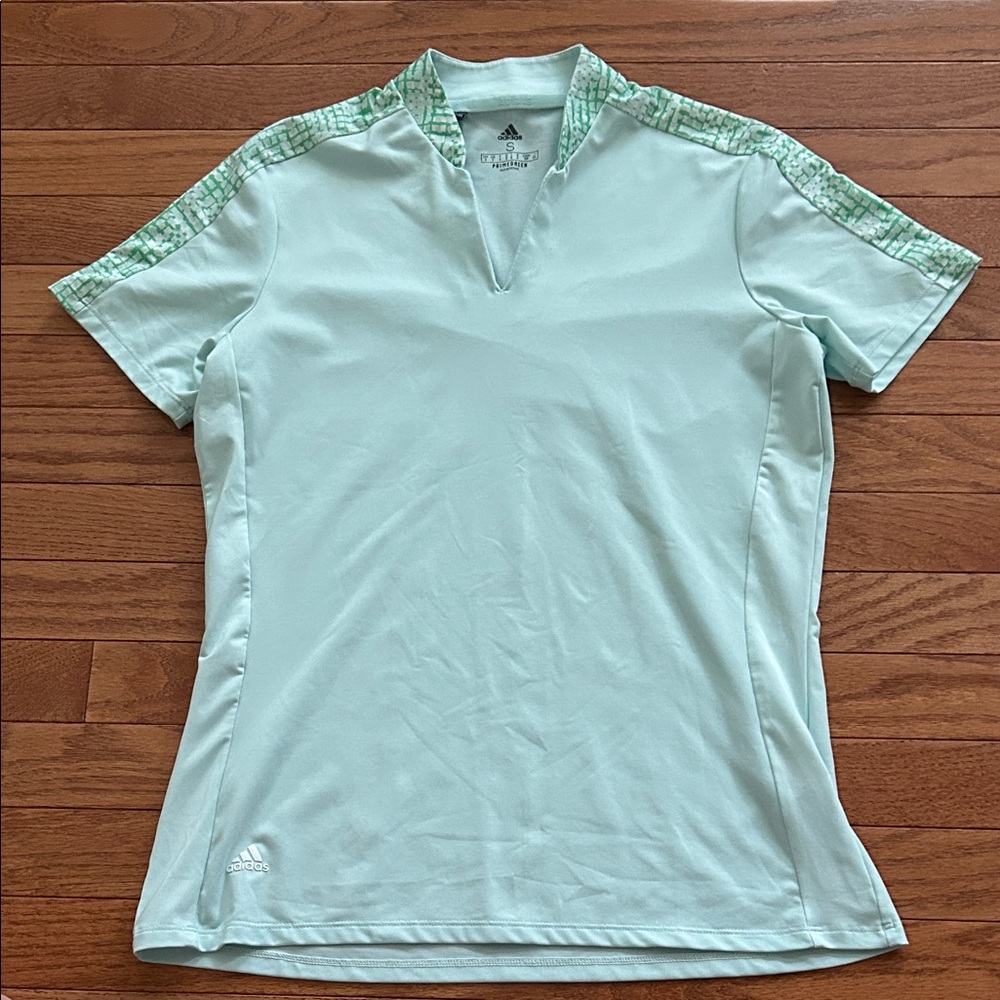 Adidas Women's Mint Green Athletic Polo
